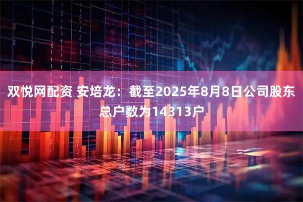 双悦网配资 安培龙：截至2025年8月8日公司股东总户数为14313户